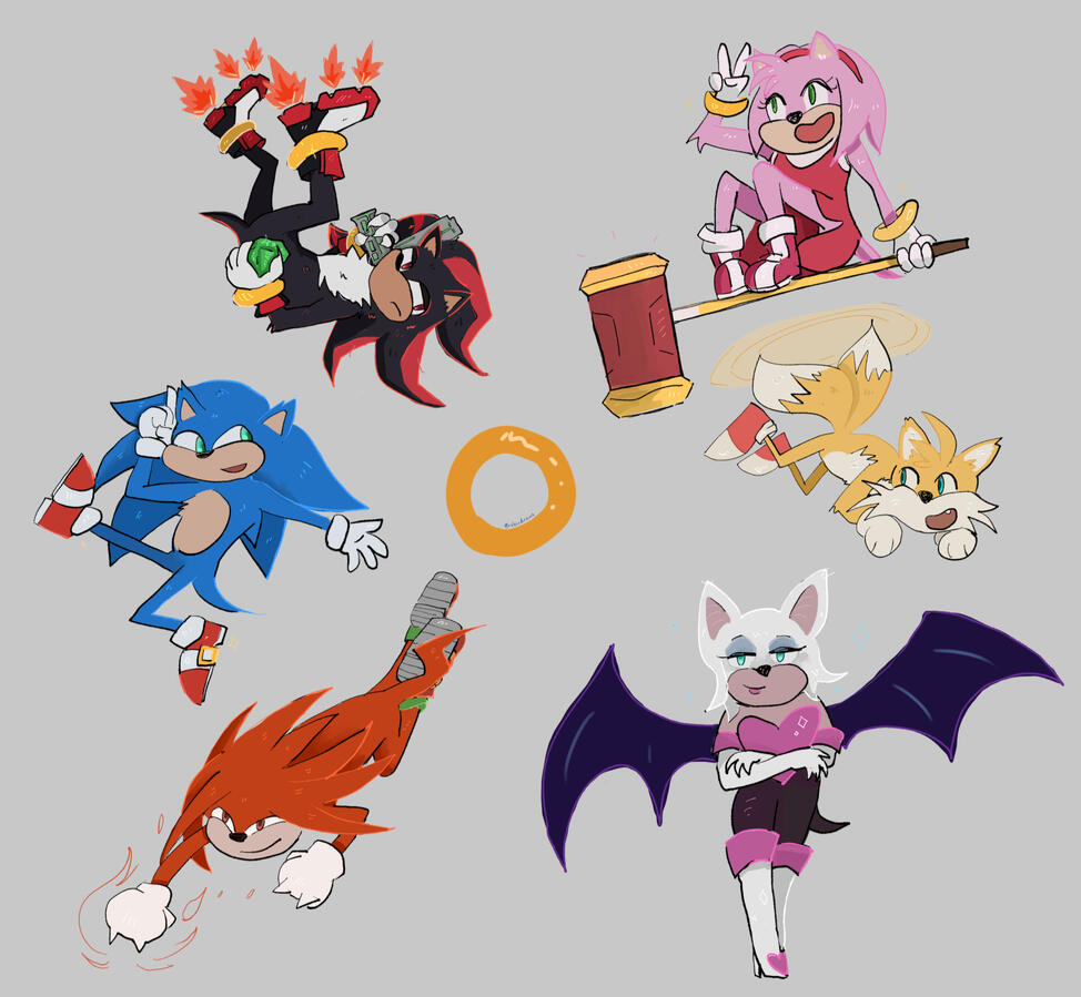 Sonic Sticker Sheet Sonic Sticker Sheet